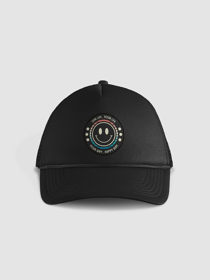 Happy Vibes Foam Trucker Hat product image (1)