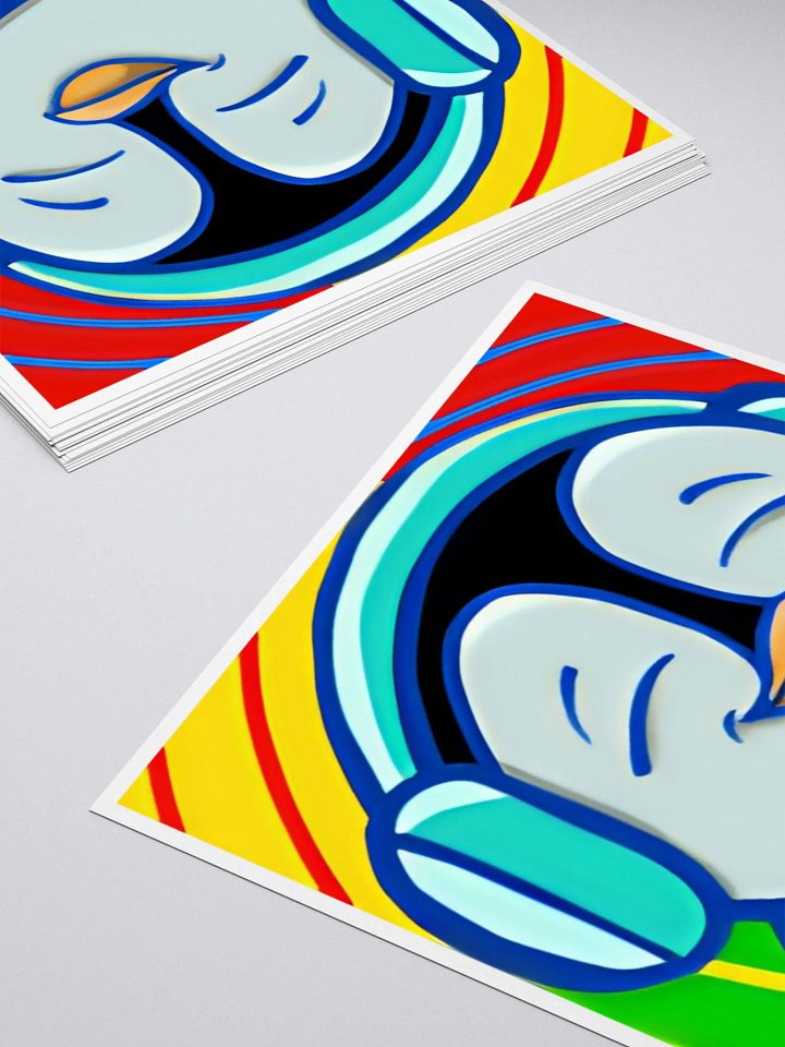 Jamming Penguin Vinyl Stickers product image (5)