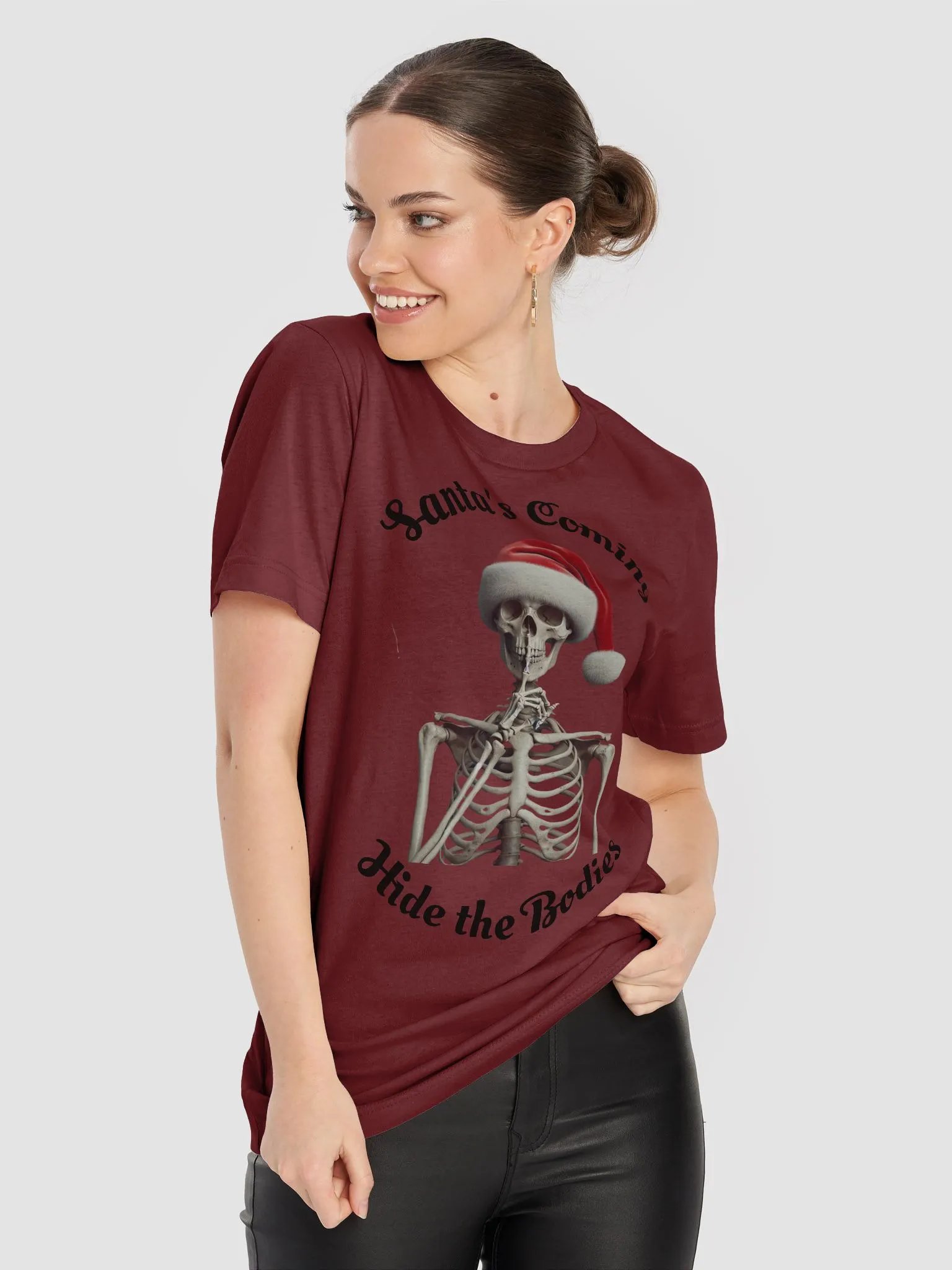 Silent Night Skeleton T-Shirt product image (8)