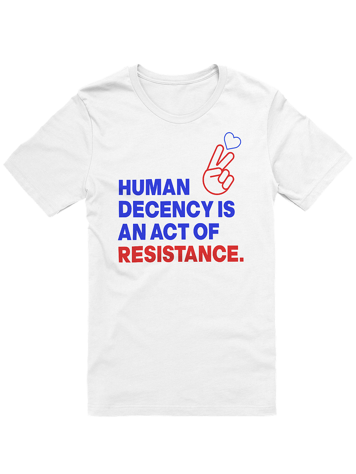 HUMAN DECENCY IS AN ACT OF RESISTANCE - WOMENS FIT product image (1)