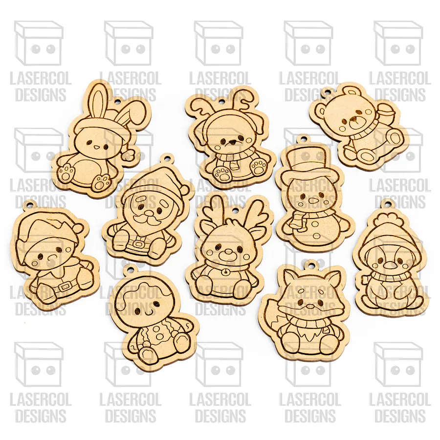 Christmas Ornaments Set - Laser Cut Files product image (2)