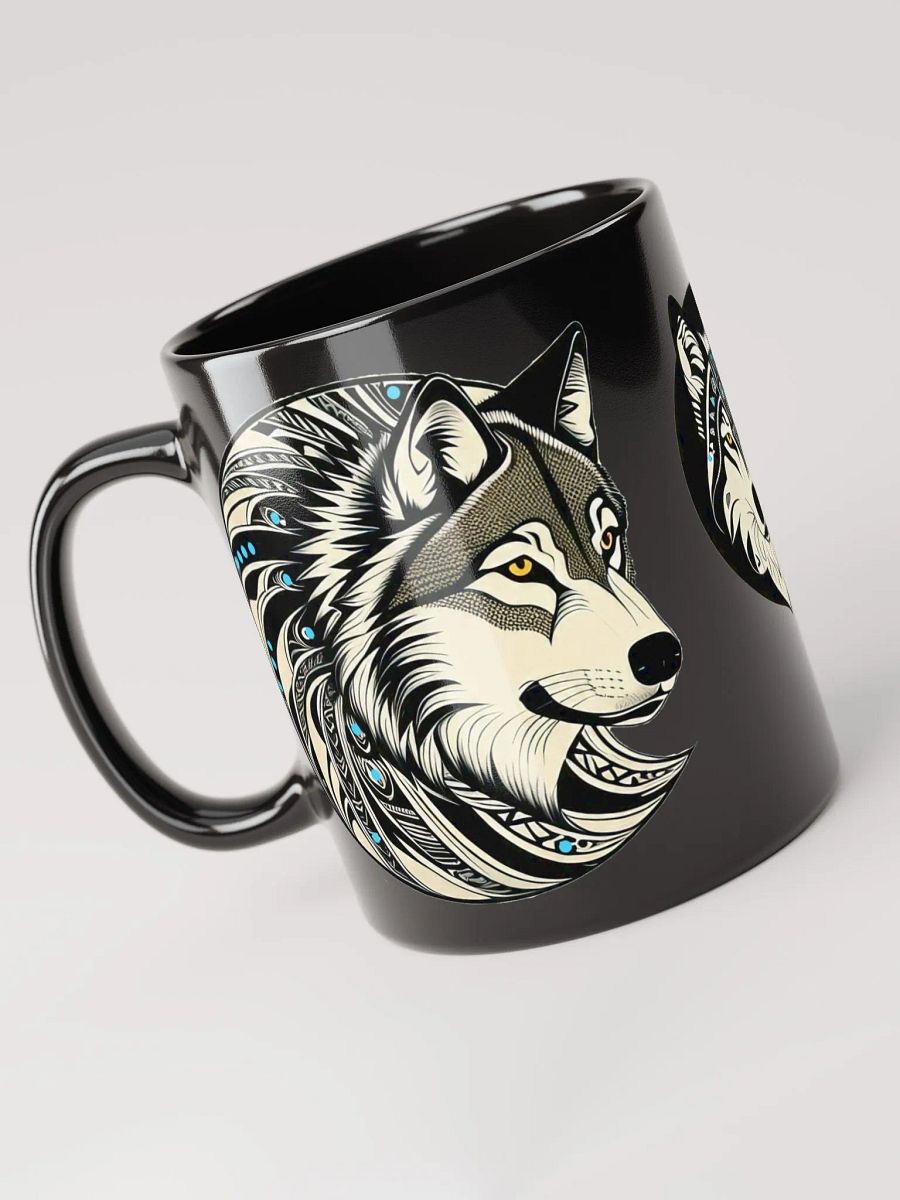 Timber Wolf Glossy Black Mugs product image (7)