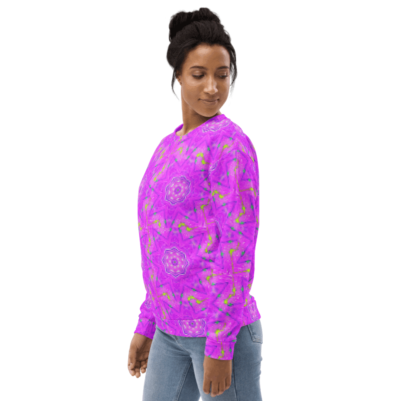 That Abstract Pink Neon Star Unisex Sweatshirt product image (5)