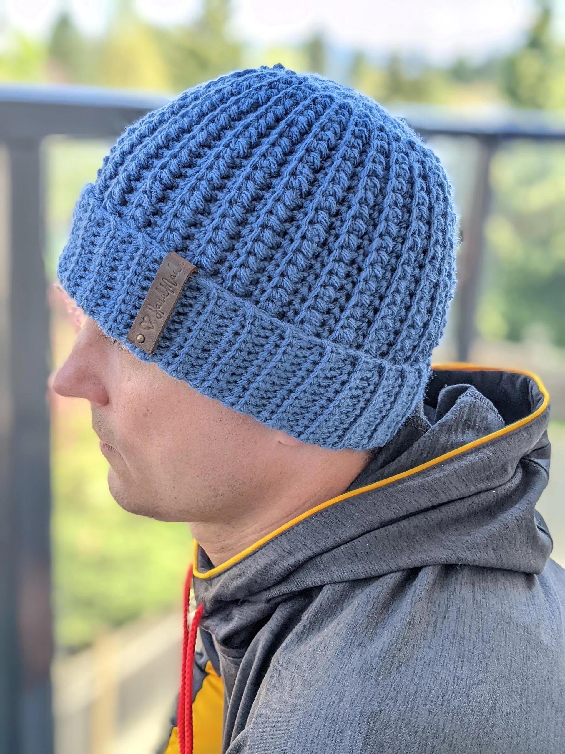 Crochet Nomad Beanie Pattern for Men product image (6)