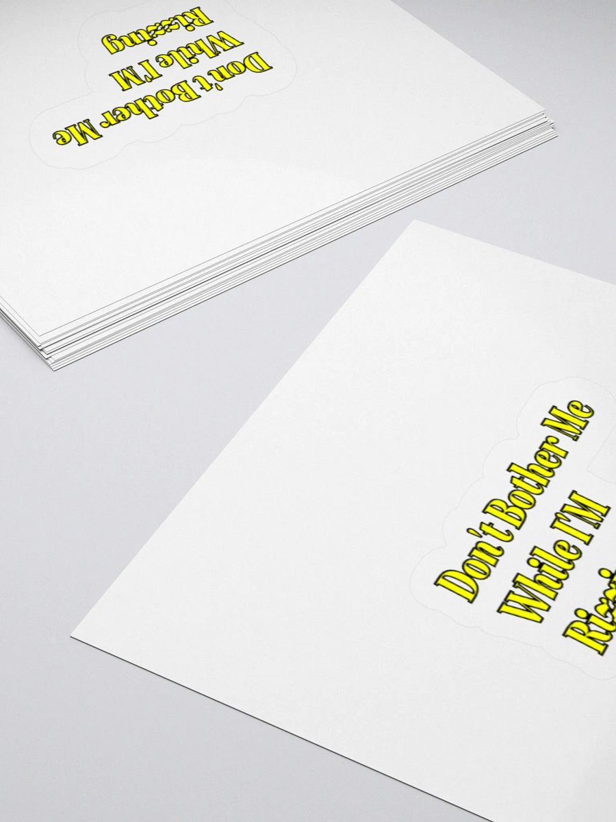 Don't Bother Me While I'm Rizzing Sticker product image (4)