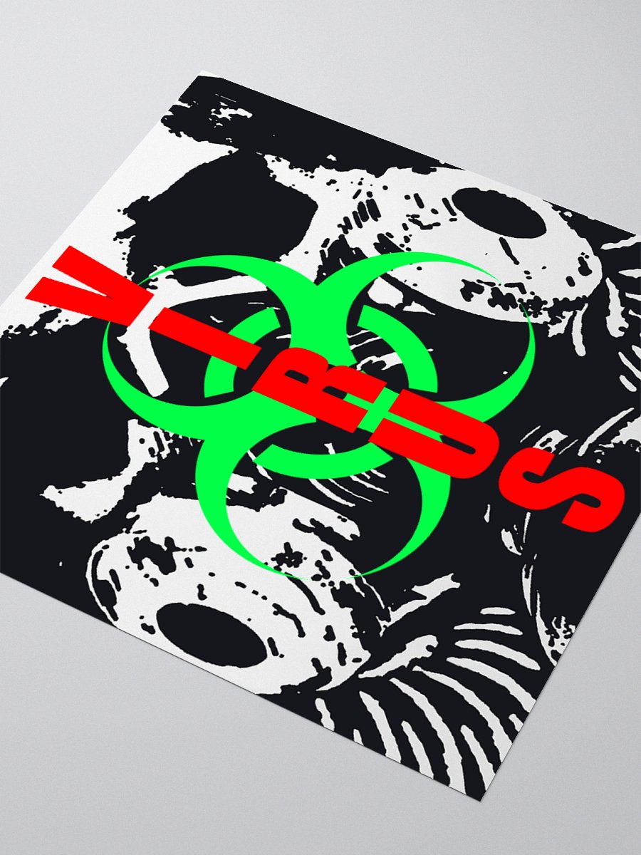 HAZARDOUS VIRUS STICKER!!! product image (3)