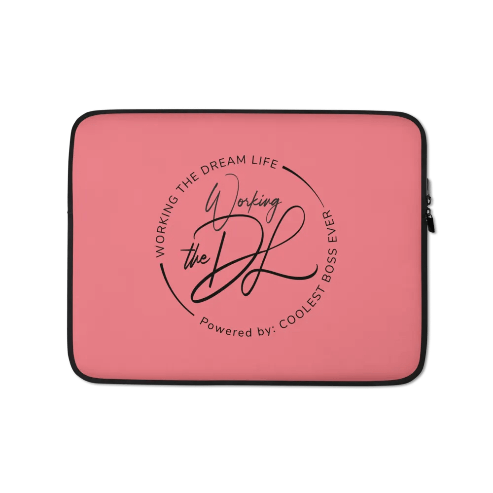 Premium Pink Laptop Sleeve – Working The Dream Life | Sleek, Protective & Leadership-Ready (13” & 15”) product image (6)