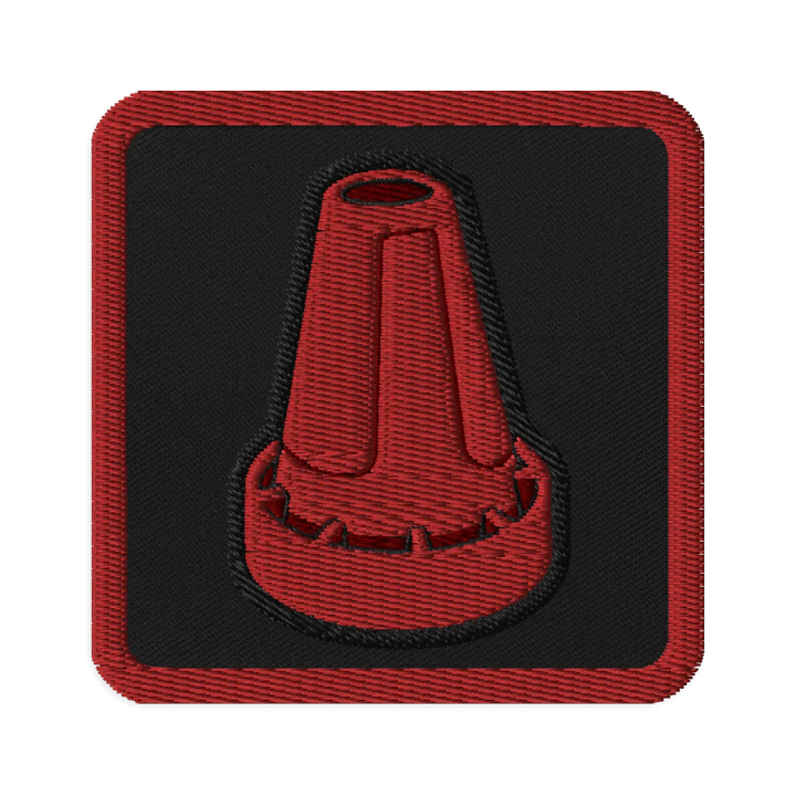 Red Cone Embroidered Patch product image (1)