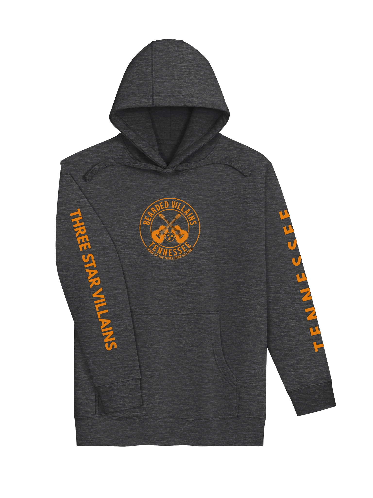 TSV “Volunteers Forge” Premium Hoodie | Tennessee Orange + Smokey Gray | Front/Back Print + Sleeve Text product image (3)