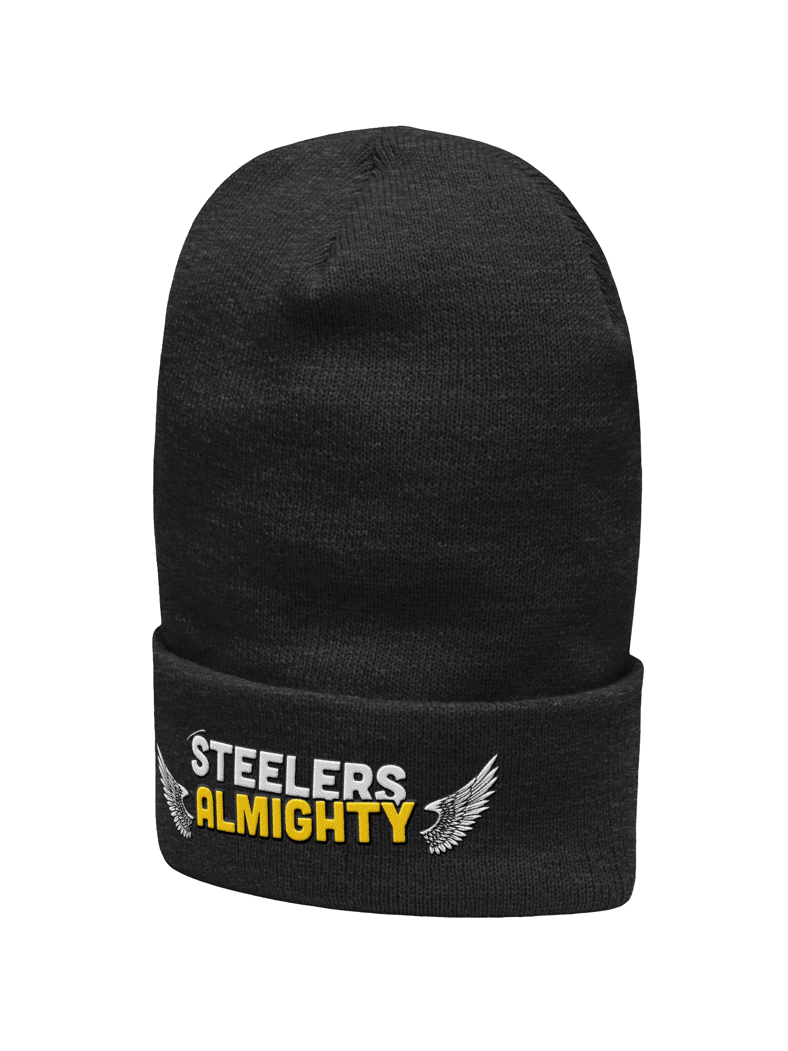 ALMIGHTY Cuffed Beanie (White Logo) product image (4)