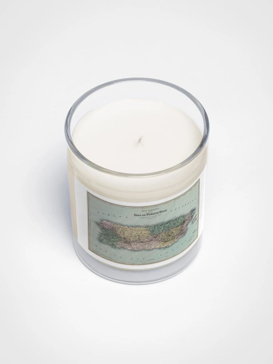 Vela de cera de soja blanca - Mapa Provincial, Departamentos, Puerto Rico product image (3)
