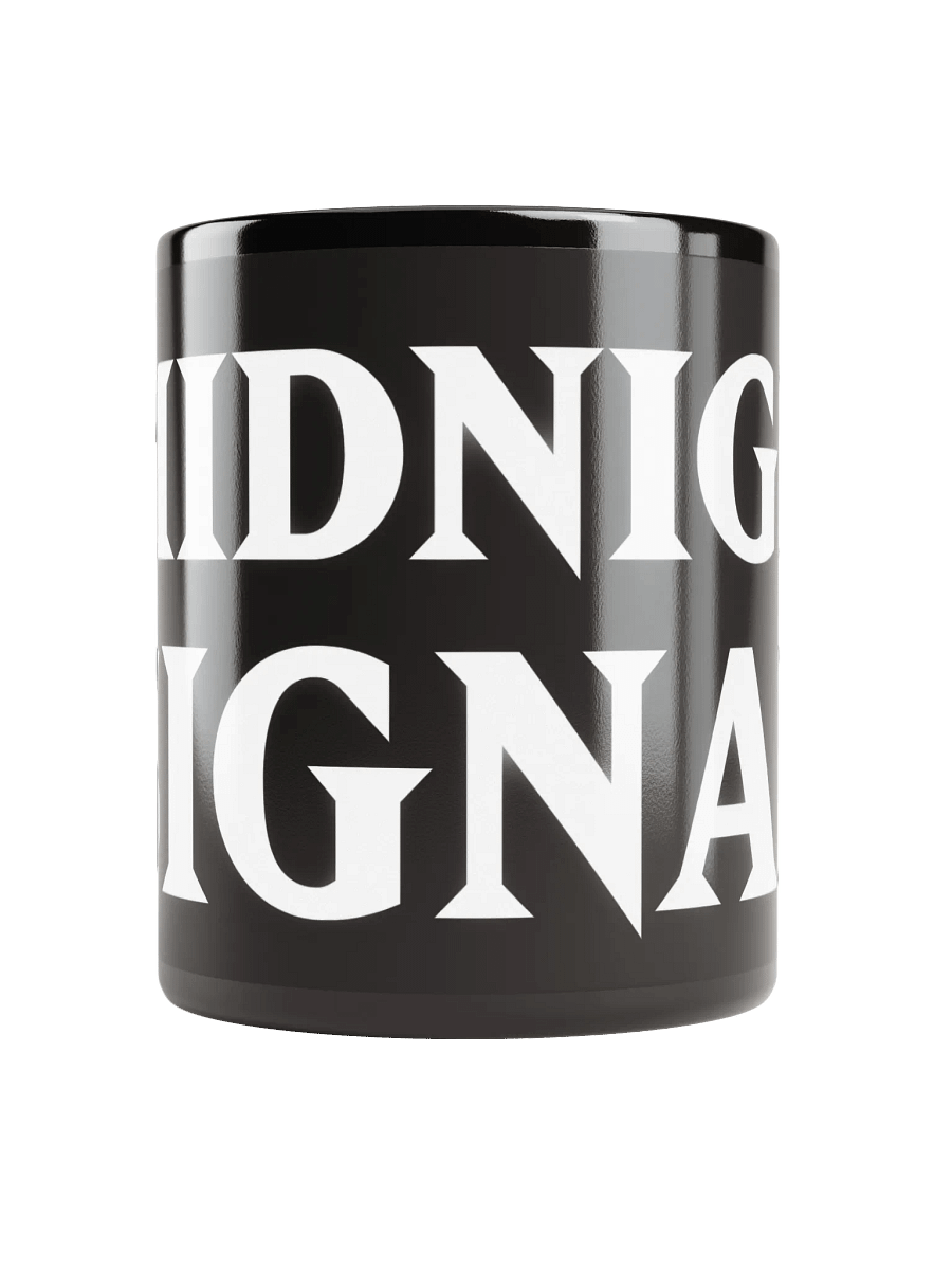 MIDNIGHT SIGNALS Black Glossy Mug product image (10)