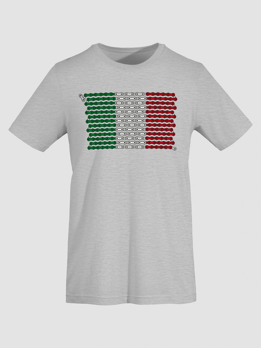 Italy Bike Chain Flag on Light Color Supersoft Tee product image (3)