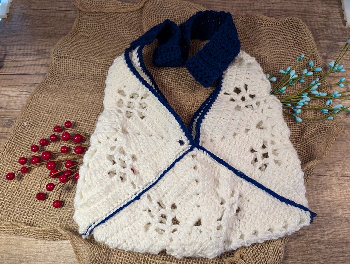 White and Blue Bag product image (1)