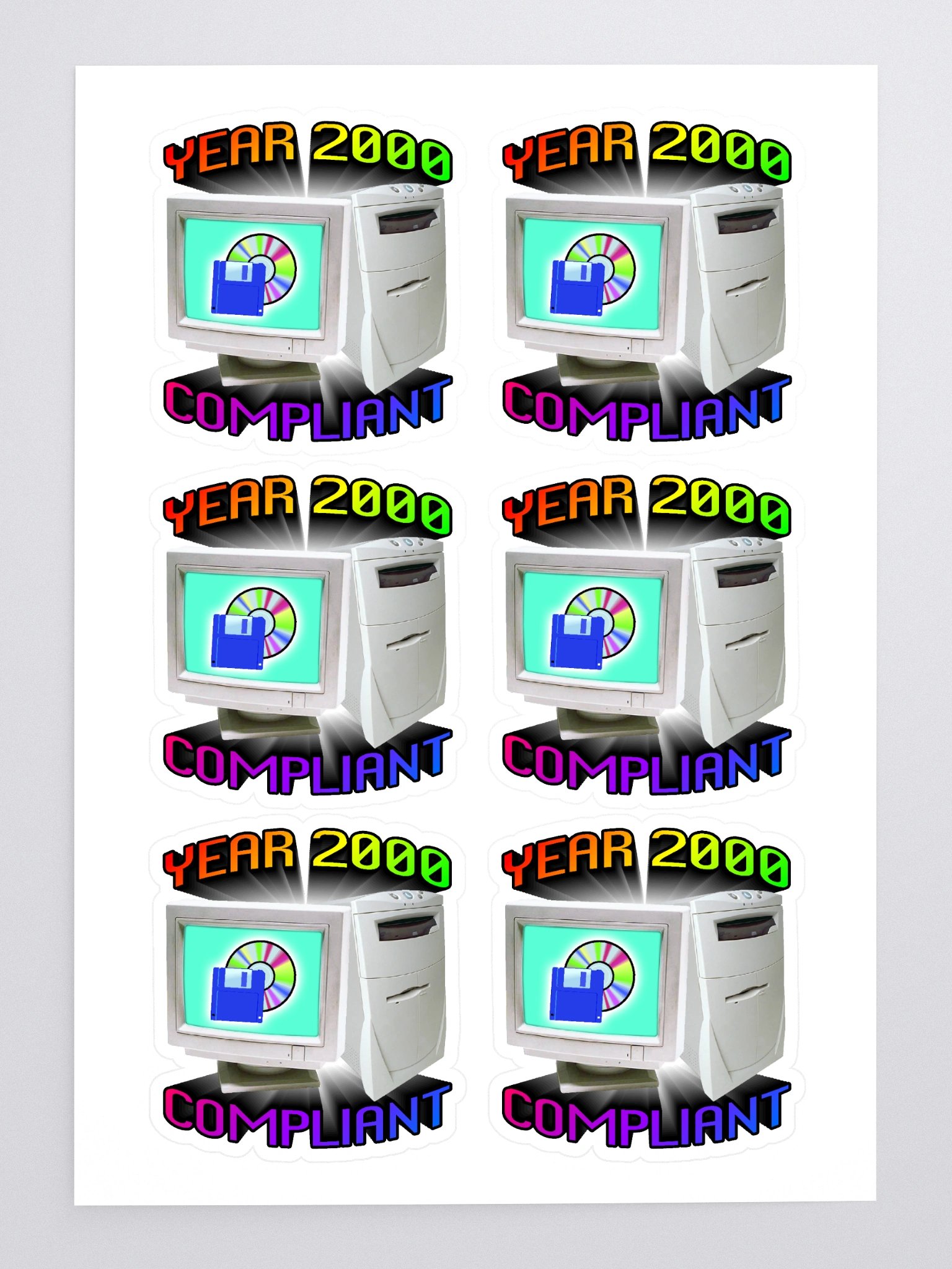 y2k compliant sticker sheet product image (3)