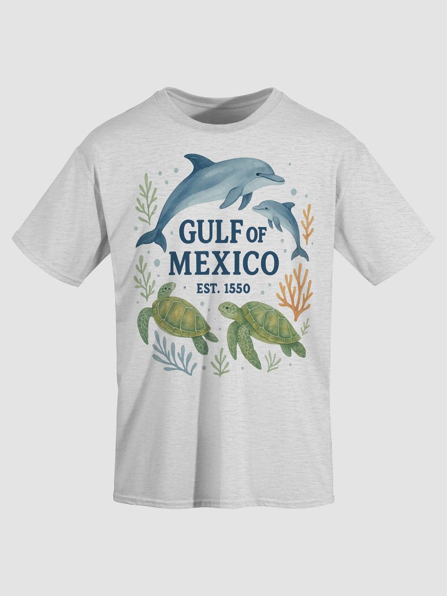 Dolphin Turtle Gulf of Mexico Est 1550 T-shirt product image (8)