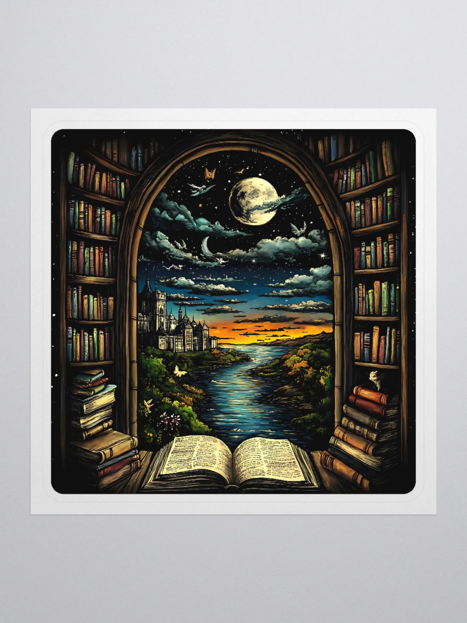 Reading Room With A View Sticker product image (1)