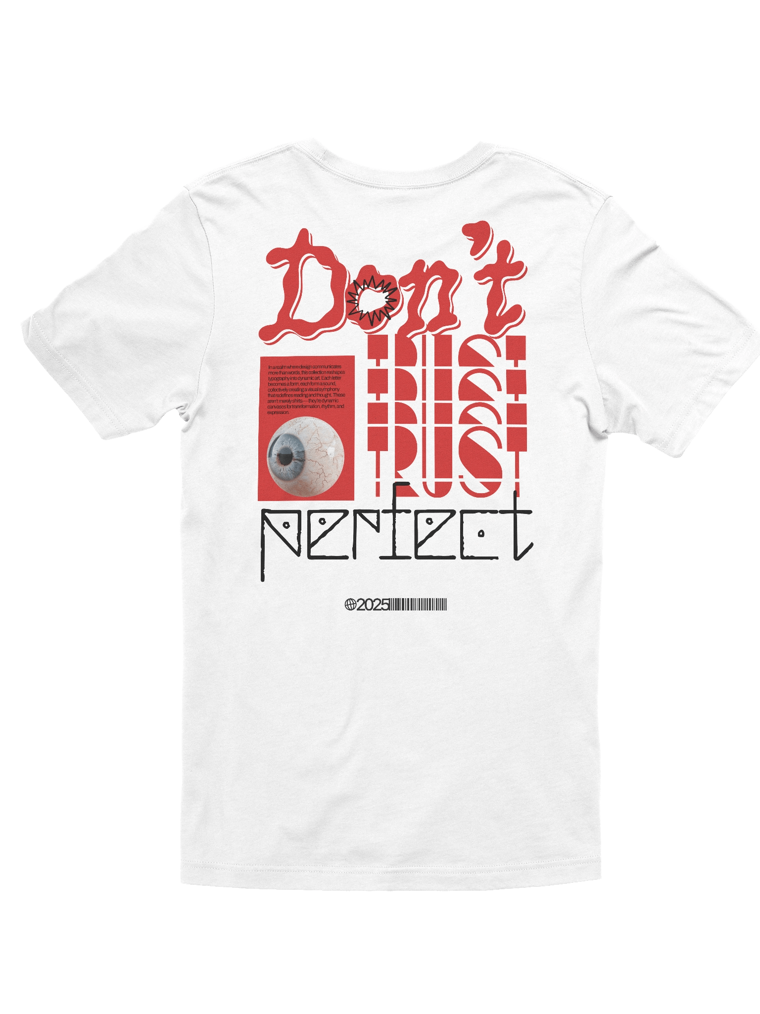 Don't Trust Perfect Typography Quote Graphic T-Shirt product image (2)