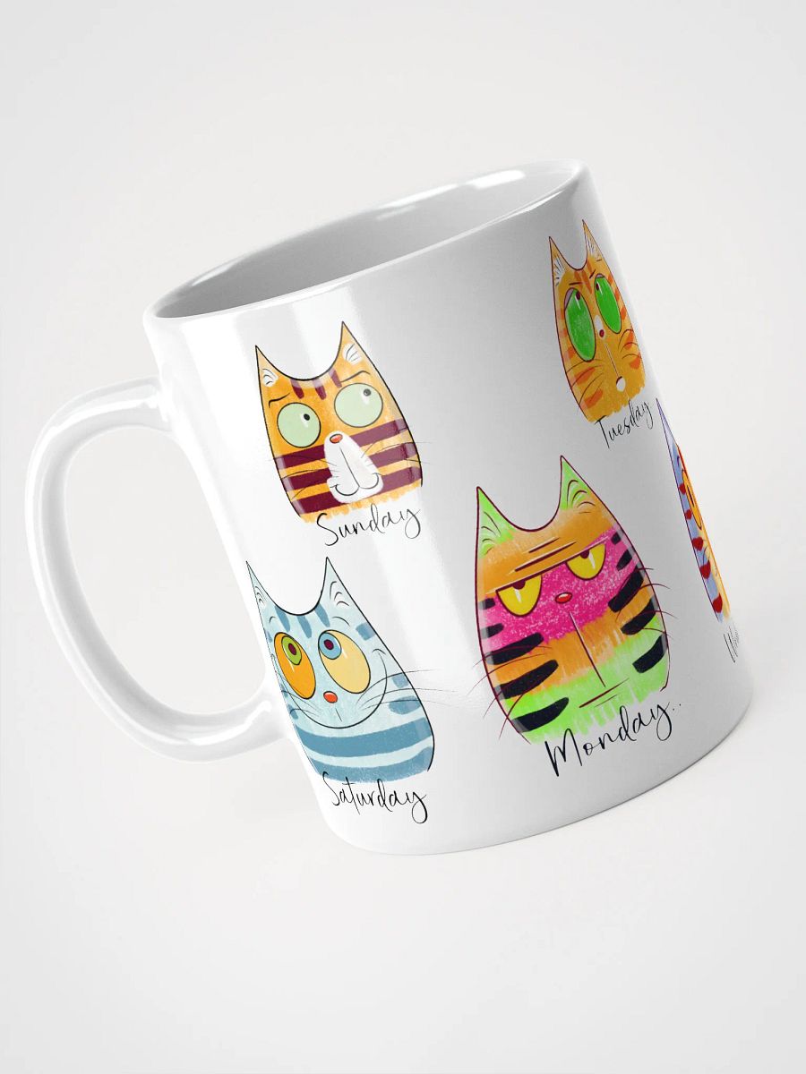 7 Days of Cats Mug – A Purrfectly Hilarious Week in Review product image (8)