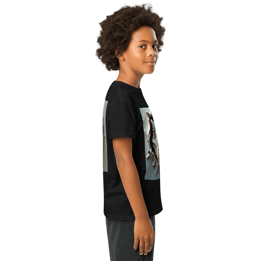 Ferocious Raptor Breakthrough – 3D Dinosaur Illusion Design product image (8)