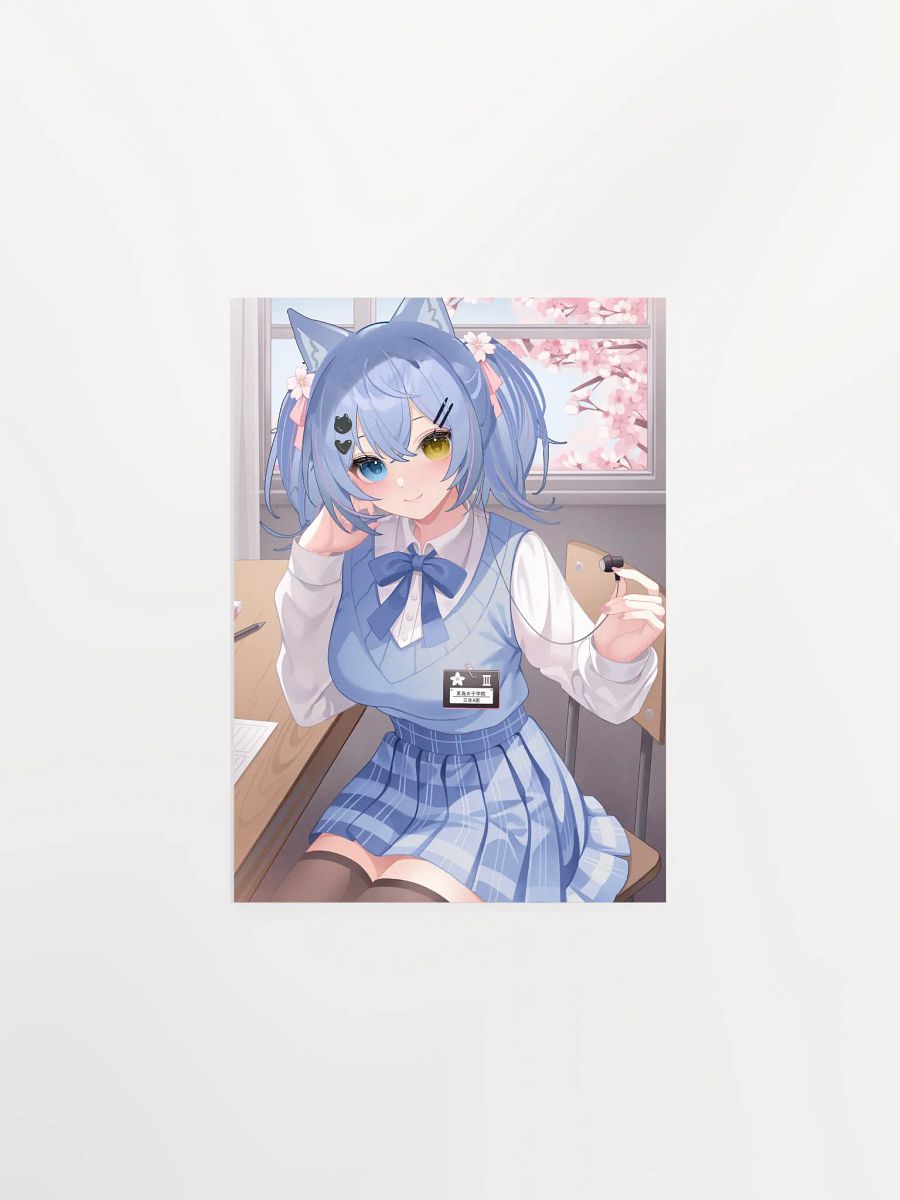 Blue School Girl Poster product image (3)