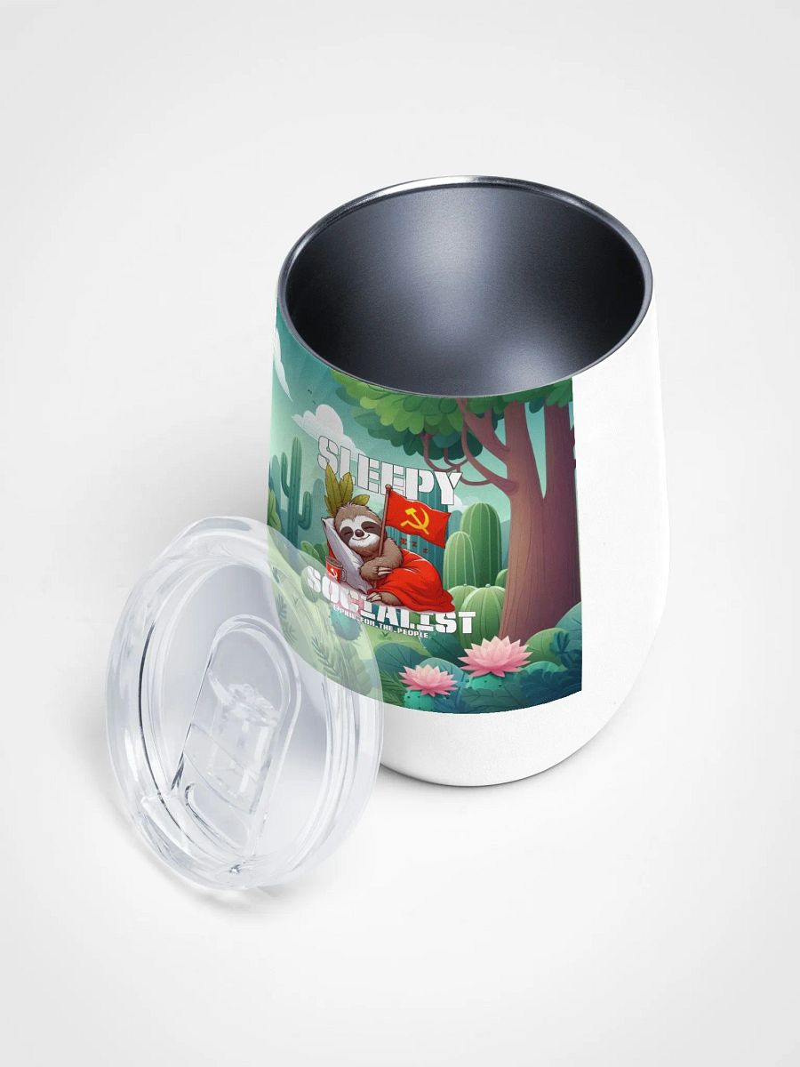 Sleepy Socialist Wine Tumbler product image (3)