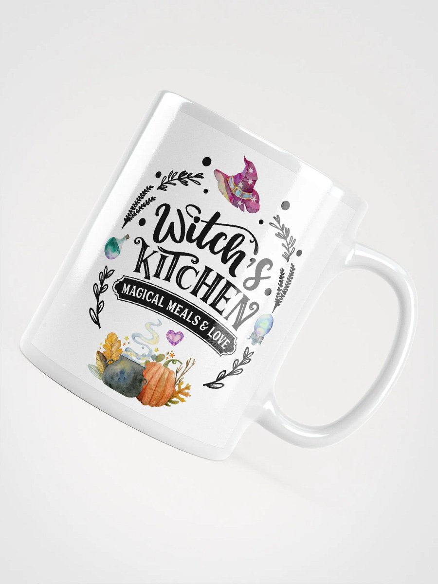 Witch's Kitchen, Magical Meals and Love WHITE GLOSSY MUG - Witchy, Kitchen Witch, Magic Kitchen Gift product image (4)