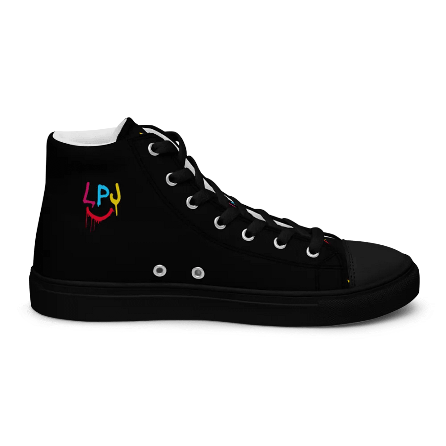 LPJ Black Canvas Hi-Top Shoes product image (10)