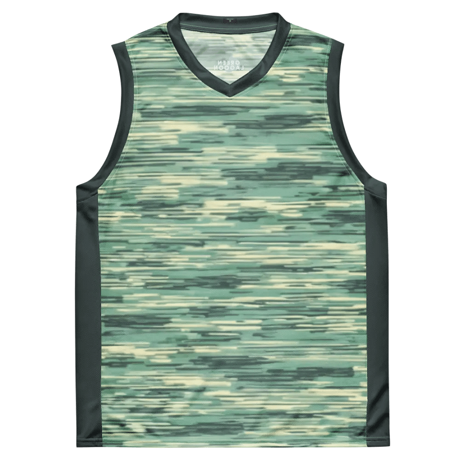 Green Lagoon | Recycled Unisex Basketball Jersey product image (4)
