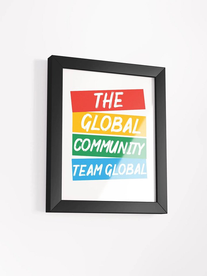 Team Global - Framed High-Quality Matte Poster (in) product image (2)