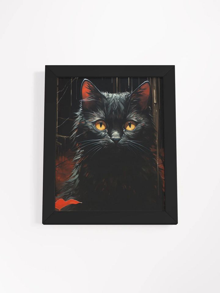 Mystical Feline Gaze Framed Art product image (1)