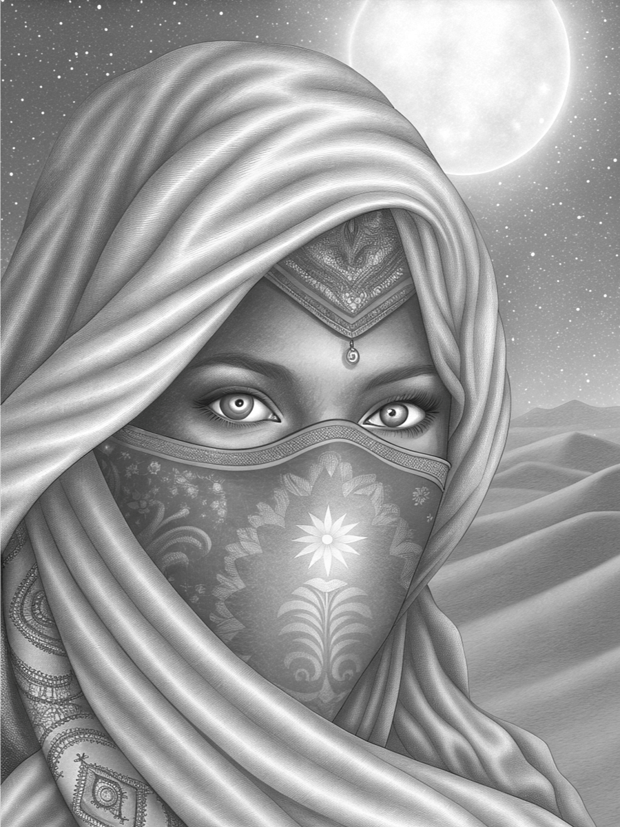 Grace and Strength The Beauty of African Women in Art -Warrior Goddess (Coloring E-book) product image (7)