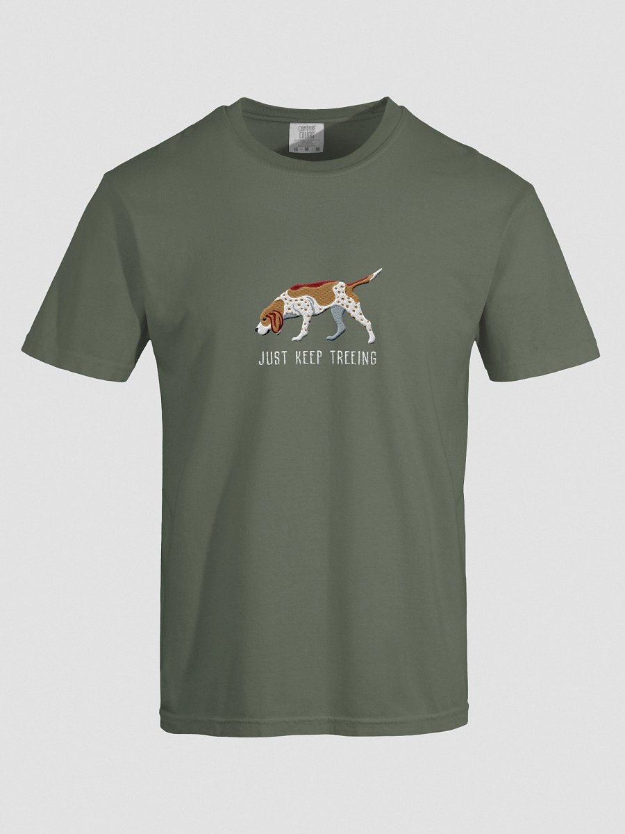 Just Keep Treeing T-Shirt(Embroidered) of a Redtick Coonhound product image (37)