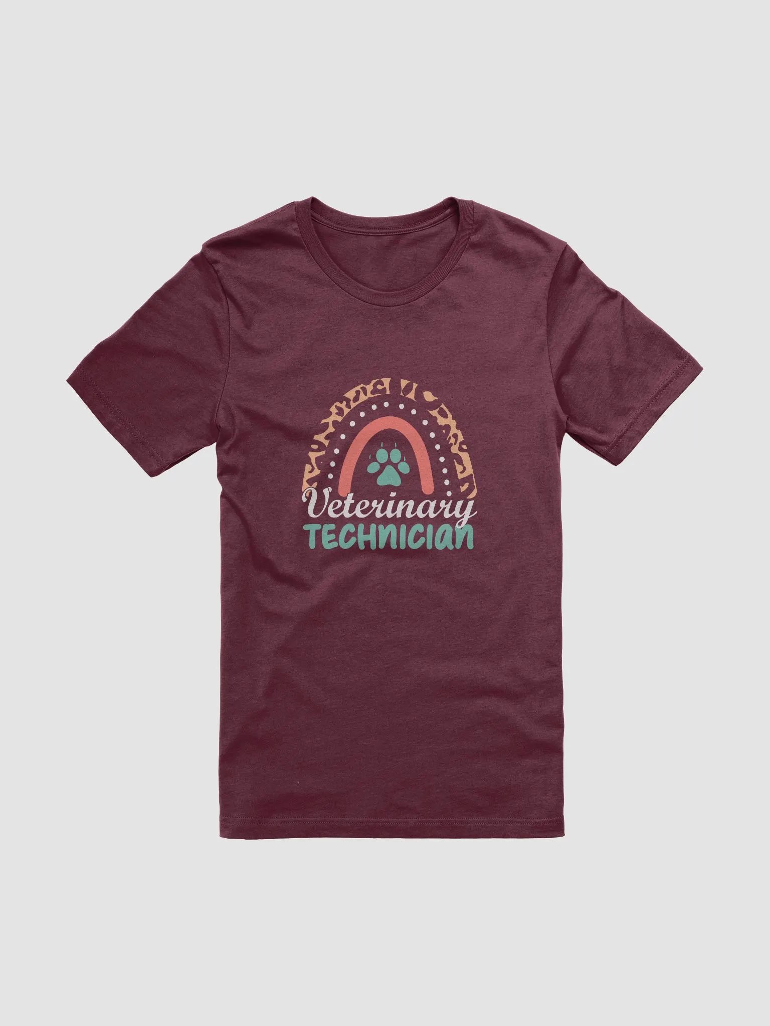 "Veterinary Technician-Rainbow" t-shirt product image (1)