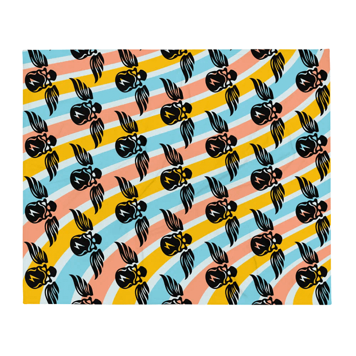 Winged Skulls Throw Blanket product image (2)