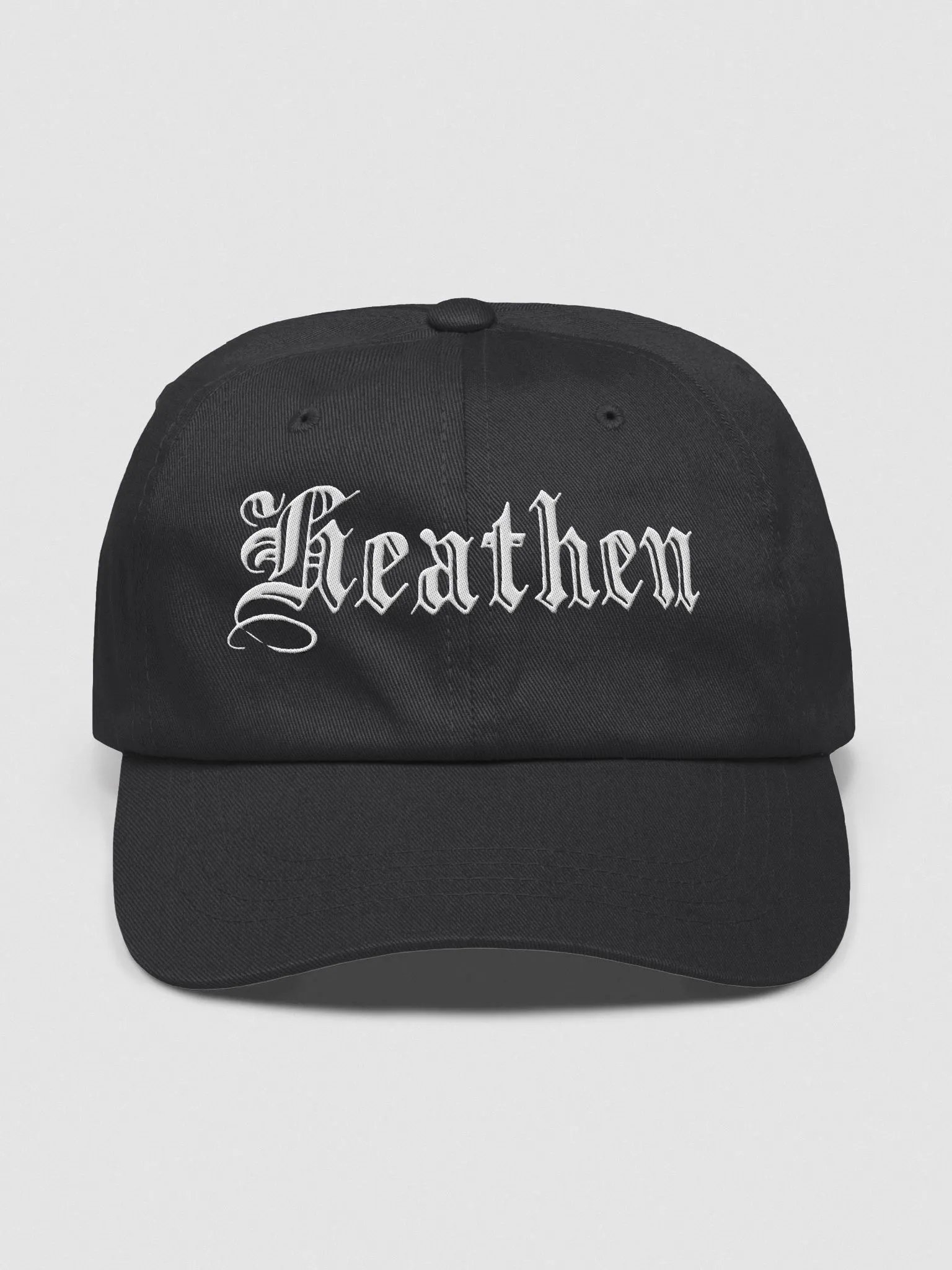 Heathen Dad Hat | White on Black product image (4)