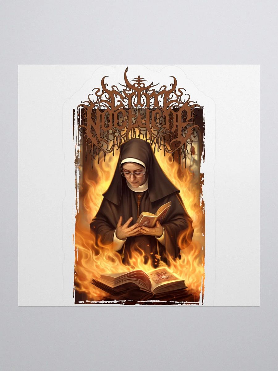 Burning Nun Sticker product image (3)