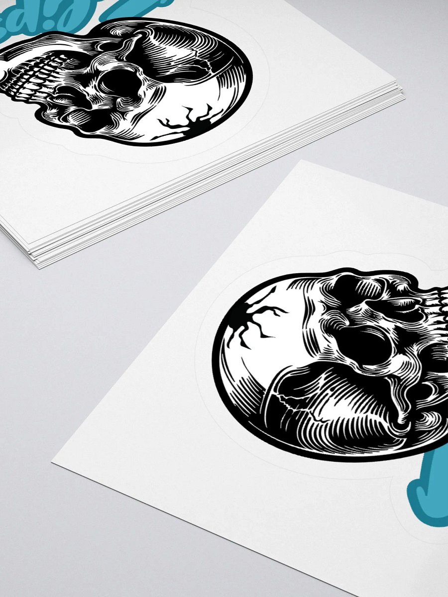 Tulips Skull Kiss Cut Stickers product image (3)