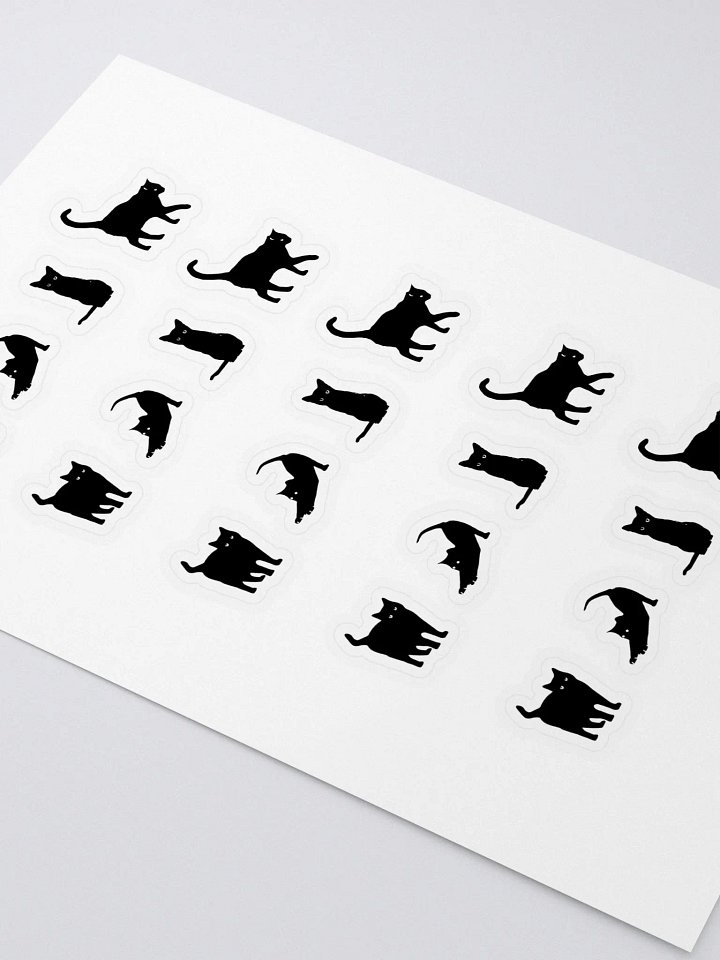 Black Cats Sticker Sheet product image (2)