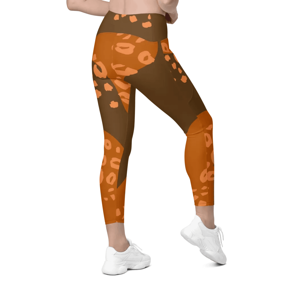 Orange Organic Flow All-Over Leggings product image (9)