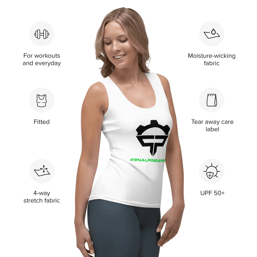 P3nAlPineapple - Women's White Tank Top product image (8)