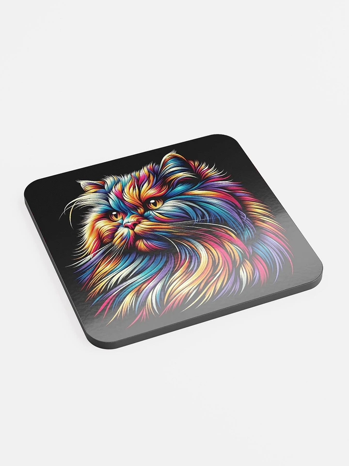 Glossed Cork Coaster: British Longhair product image (2)