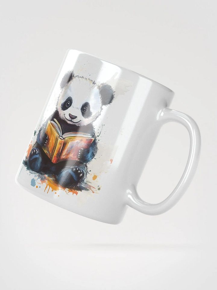Colorful Baby Panda Reading Mug product image (6)