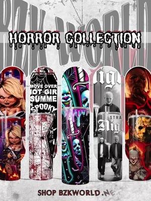 The Horror Collection has arrived… Limited drops. Scary good designs. 🩸 Don’t wait until it’s too late… 👉 Shop now at BZKWorld.net #Hor#HorrorCollectionK#BZKWorldpntumbl ##BZKomMerch #Hal#HalloweenDrop  