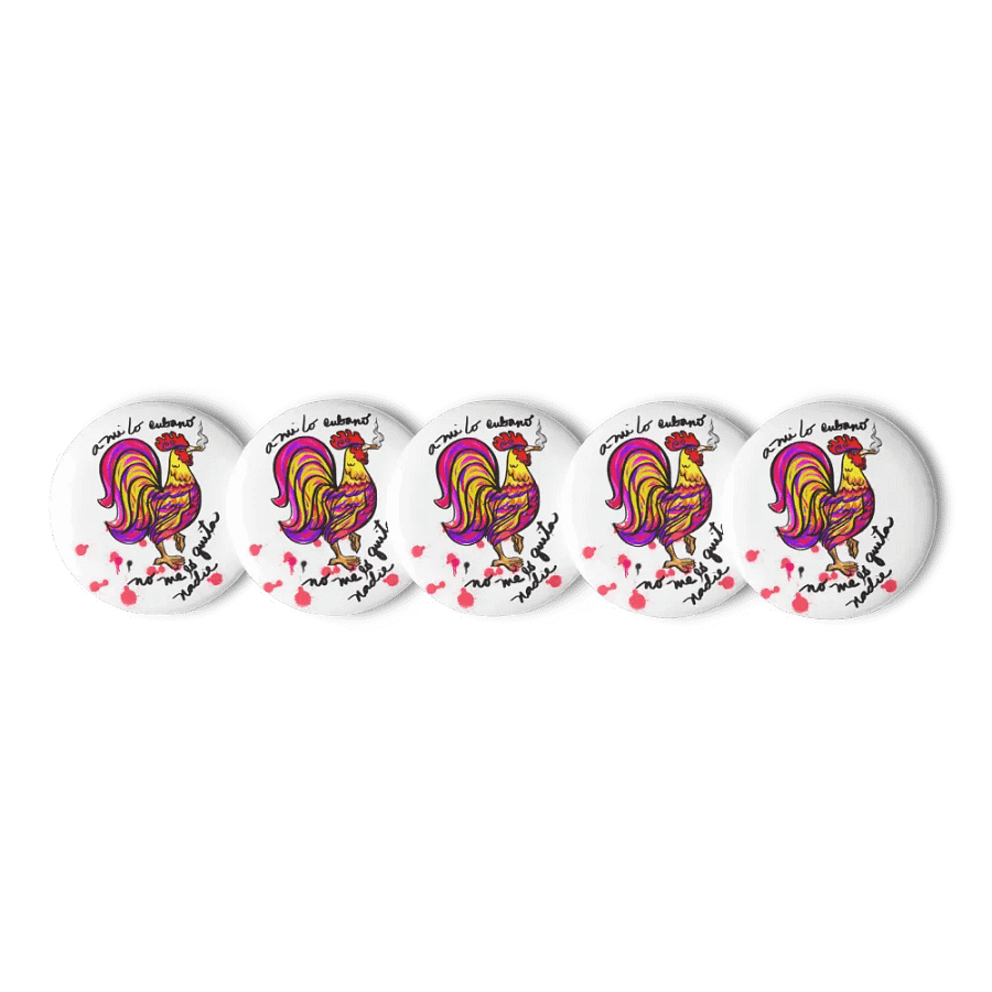Smokin' Rooster Pin Button Set product image (1)