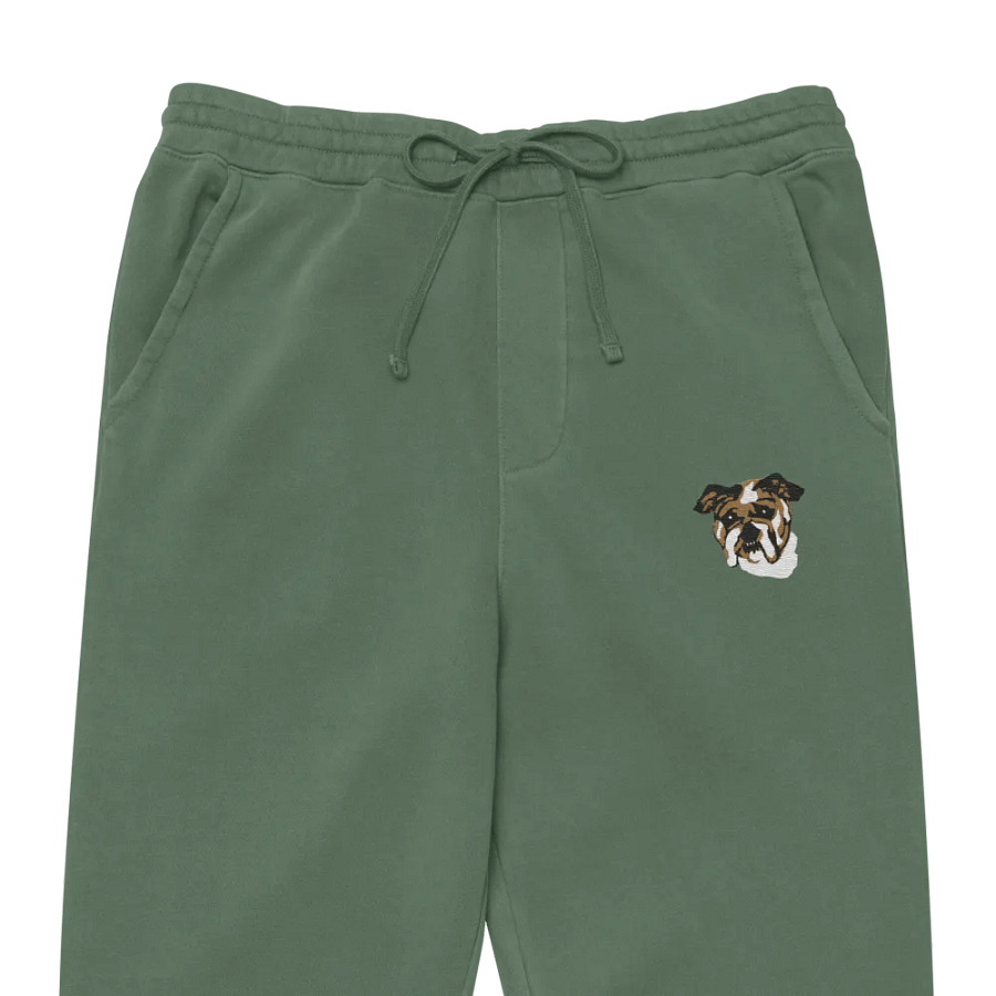 Bulldog Expression Embroidered Joggers product image (2)