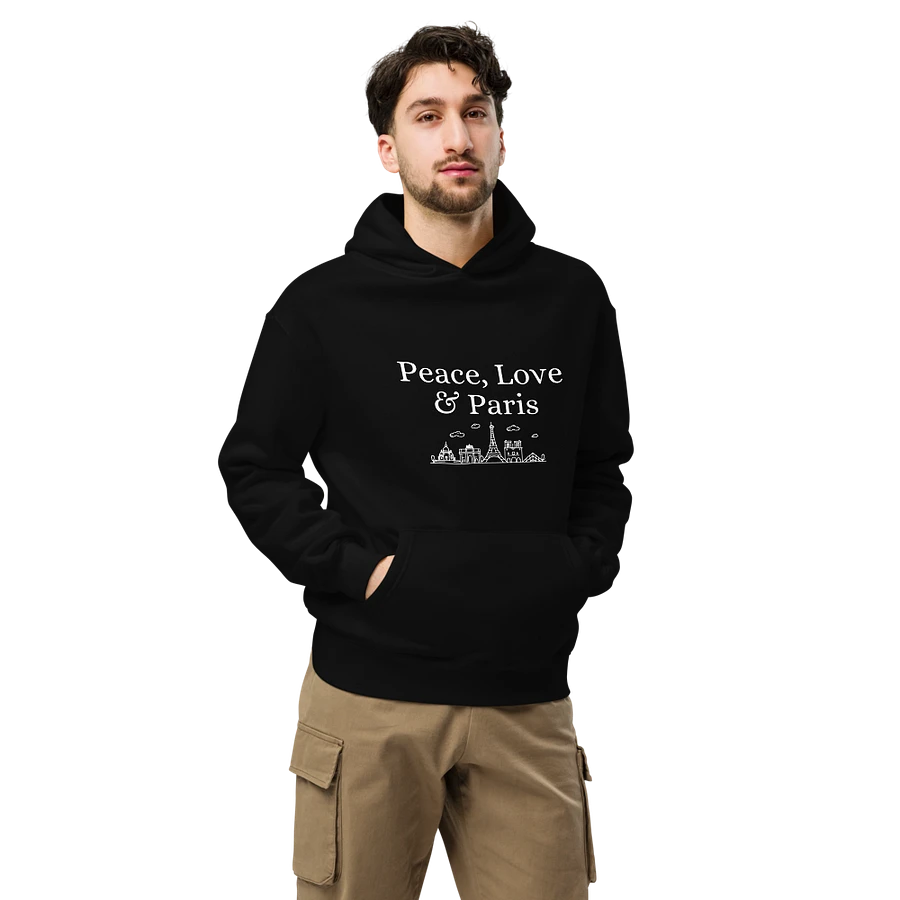 Peace, Love and Paris with Monuments Unisex Oversized Hoodie product image (8)