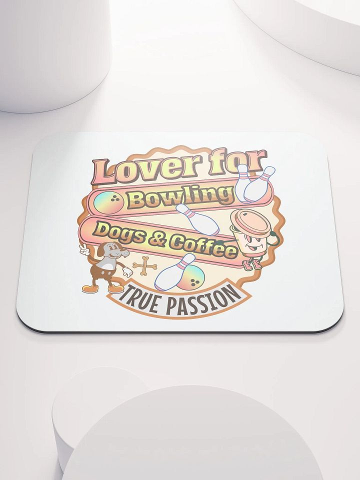 Lover For Dogs Coffee Bowling Delight Mouse Pad product image (1)