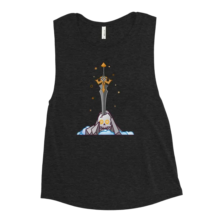 Sword in the Skull - Argent Variation - Women's Style Muscle Tank product image (3)