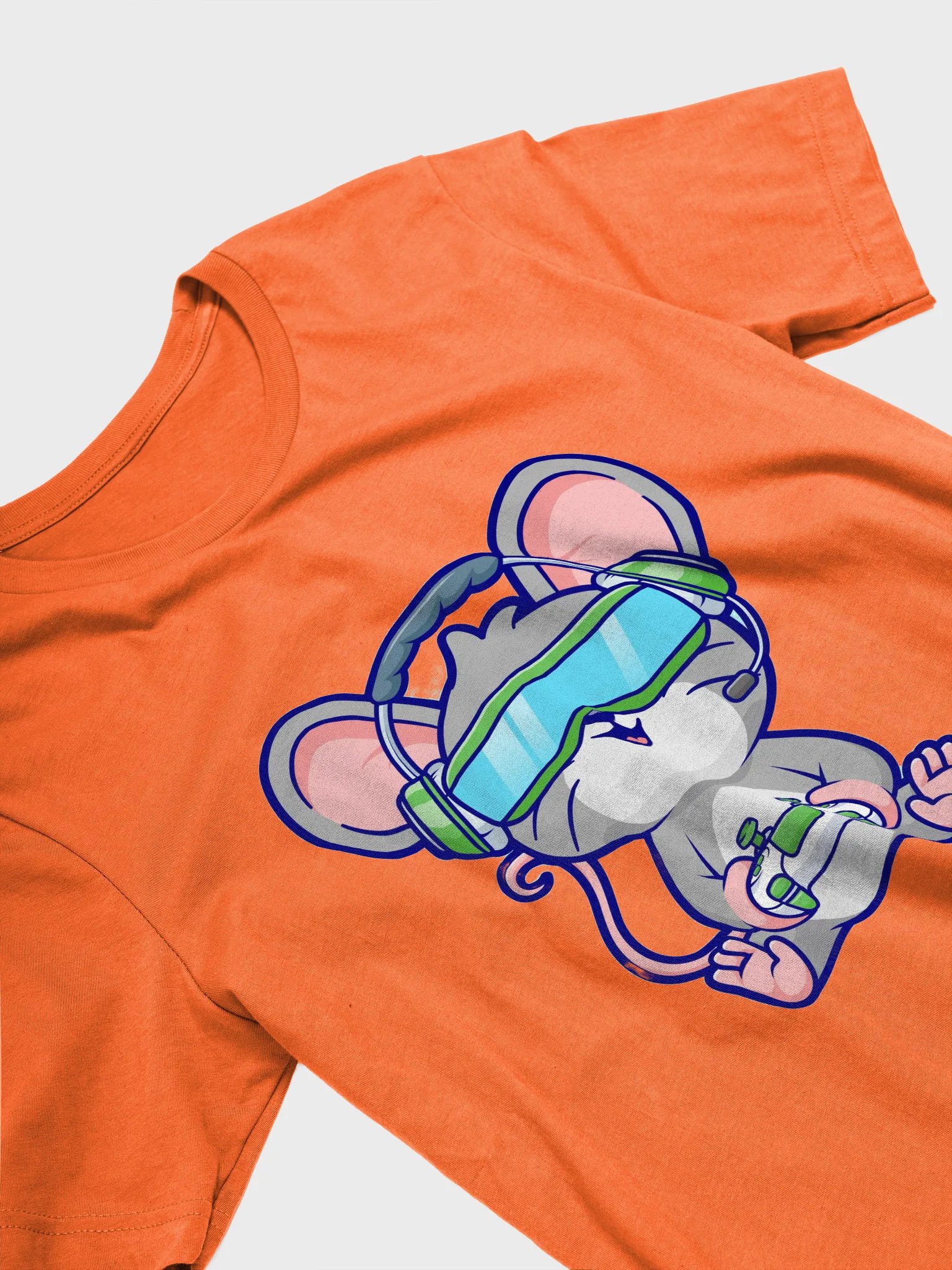 Gamer Mouse Cartoon T-Shirt – Play Hard, Cheese Harder product image (3)